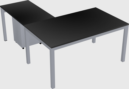 L-shaped desk