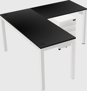 L-shaped desk