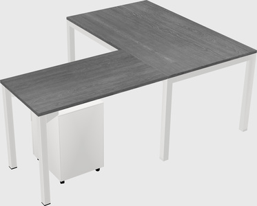 L-shaped desk