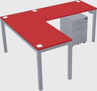 L-shaped desk