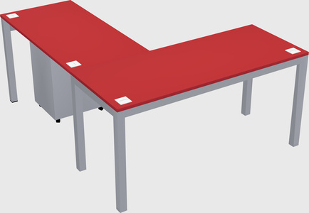L-shaped desk