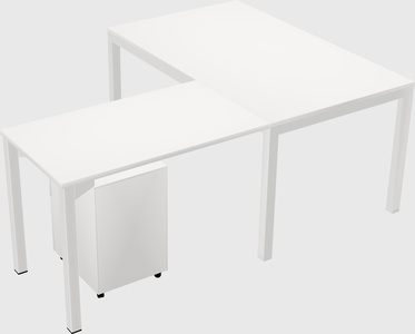 L-shaped desk