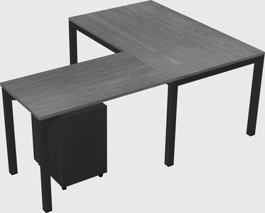 L-shaped desk