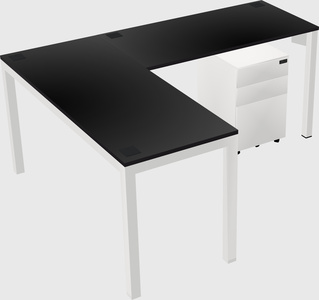 L-shaped desk