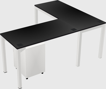 L-shaped desk