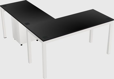 L-shaped desk
