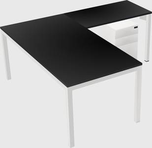 L-shaped desk