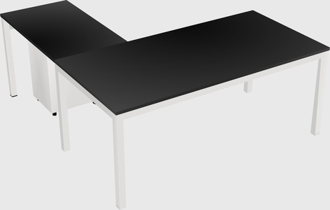 L-shaped desk