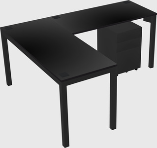 L-shaped desk