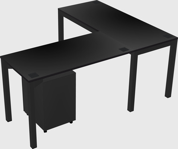 L-shaped desk