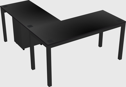L-shaped desk