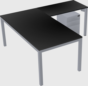 L-shaped desk