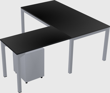 L-shaped desk