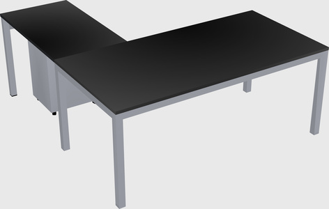 L-shaped desk