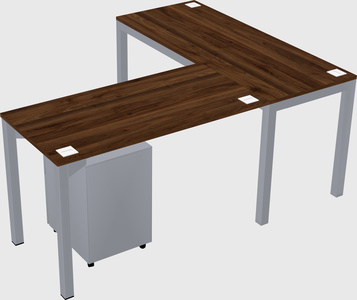 L-shaped desk
