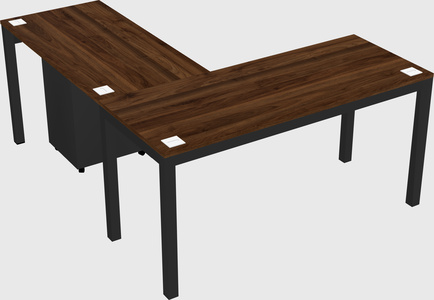 L-shaped desk