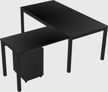 L-shaped desk