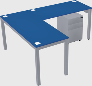 L-shaped desk