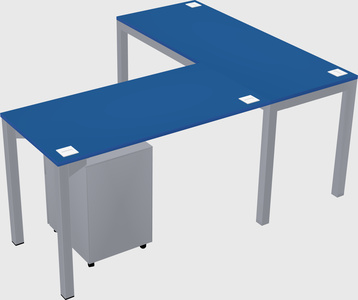 L-shaped desk