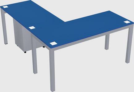 L-shaped desk
