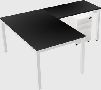 L-shaped desk