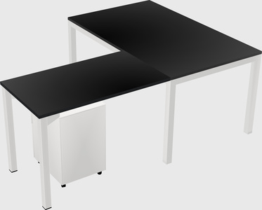L-shaped desk