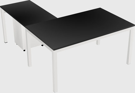 L-shaped desk