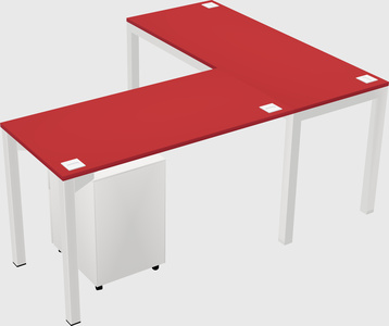 L-shaped desk