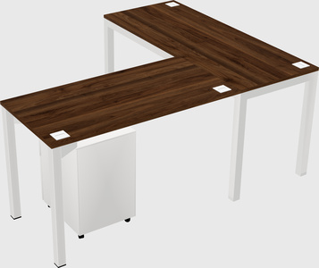 L-shaped desk