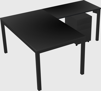 L-shaped desk