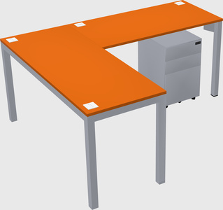 L-shaped desk