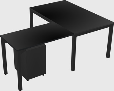 L-shaped desk