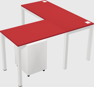 L-shaped desk