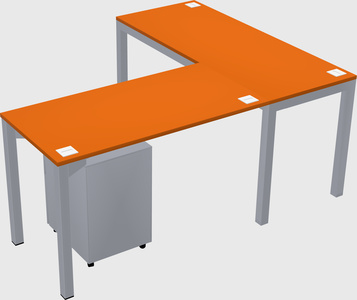 L-shaped desk