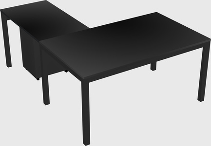 L-shaped desk