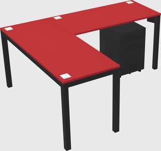 L-shaped desk