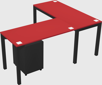 L-shaped desk