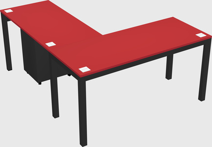 L-shaped desk