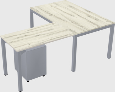 L-shaped desk