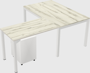 L-shaped desk