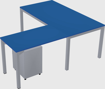 L-shaped desk