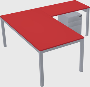 L-shaped desk
