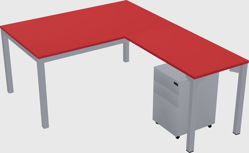 L-shaped desk