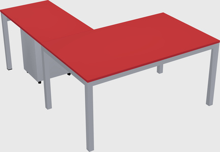 L-shaped desk