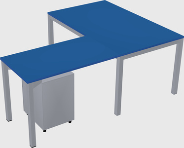 L-shaped desk
