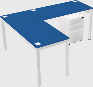 L-shaped desk