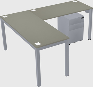 L-shaped desk