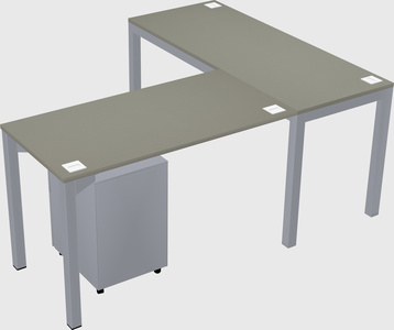 L-shaped desk