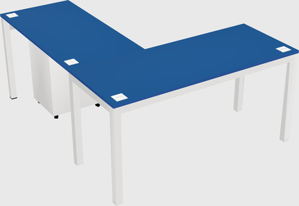 L-shaped desk