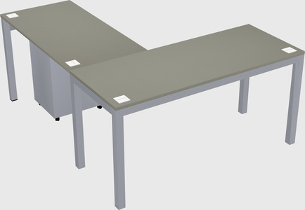 L-shaped desk